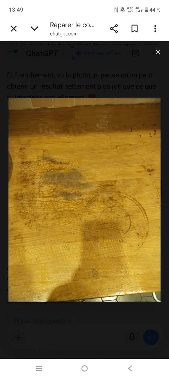 J'ai besoin d'une ponceuse pour le comptoir de ma cuisine s'ils vous plaît !! J'offre un bon dessert et boisson chaude
