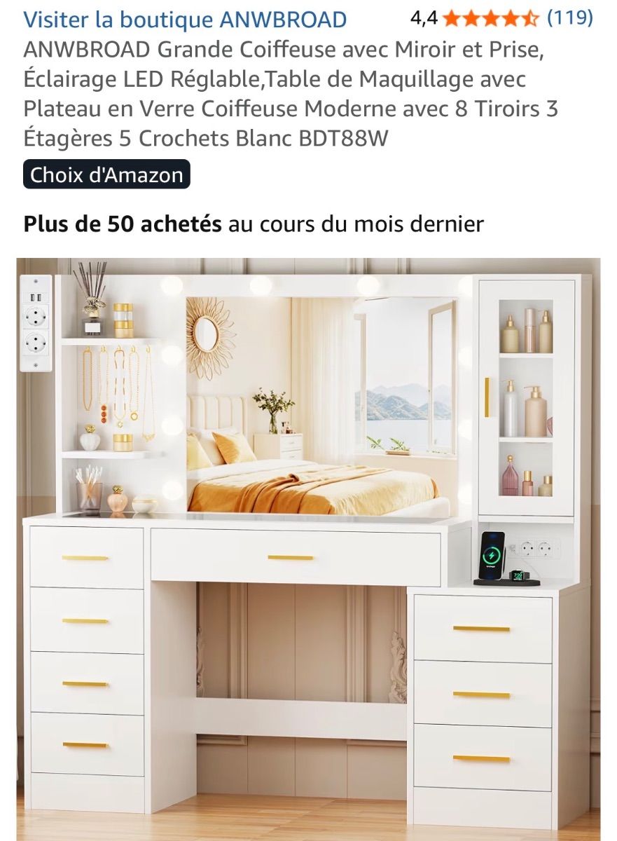 Un coup de main pour monter une coiffeuse avec des tiroirs, il y a pour trois heures de bricolage