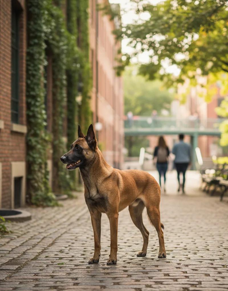 Berger Malinois en séance de travail, guide garde animaux Guardiens