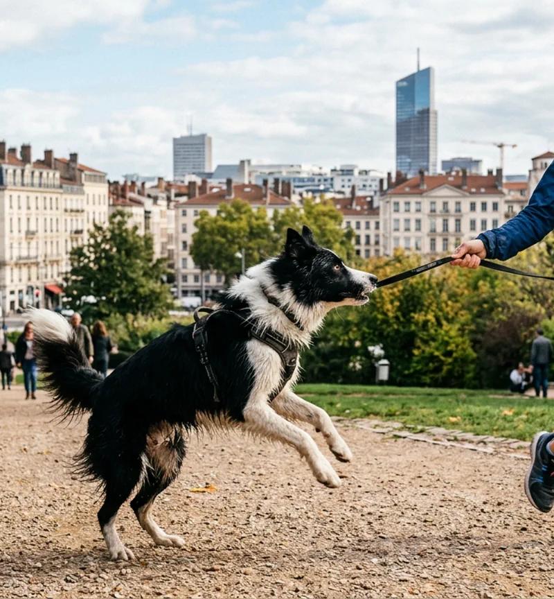 Border Collie en pleine session de travail, guide garde animaux Guardiens